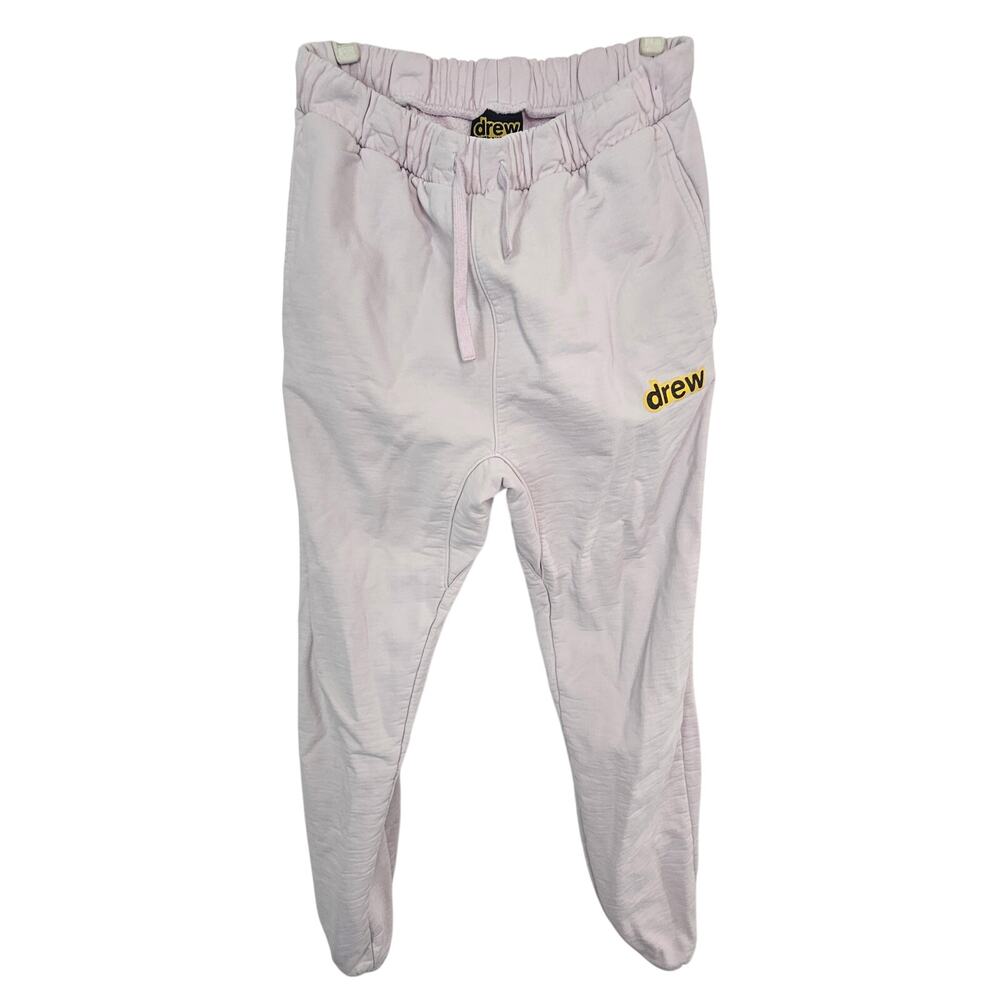 Drew House Mens Light Pink Jogger Sweatpants Size M Heavy Loungewear Drawstring